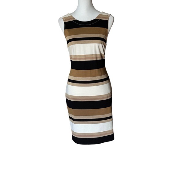 Banana Republic Dresses & Skirts - Banana Republic Dress Women’s Size 4 Black, White, Gold Striped